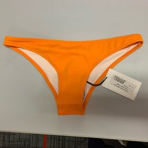 NWT SOLID & STRIPED ORANGE BIKINI BOTTOM